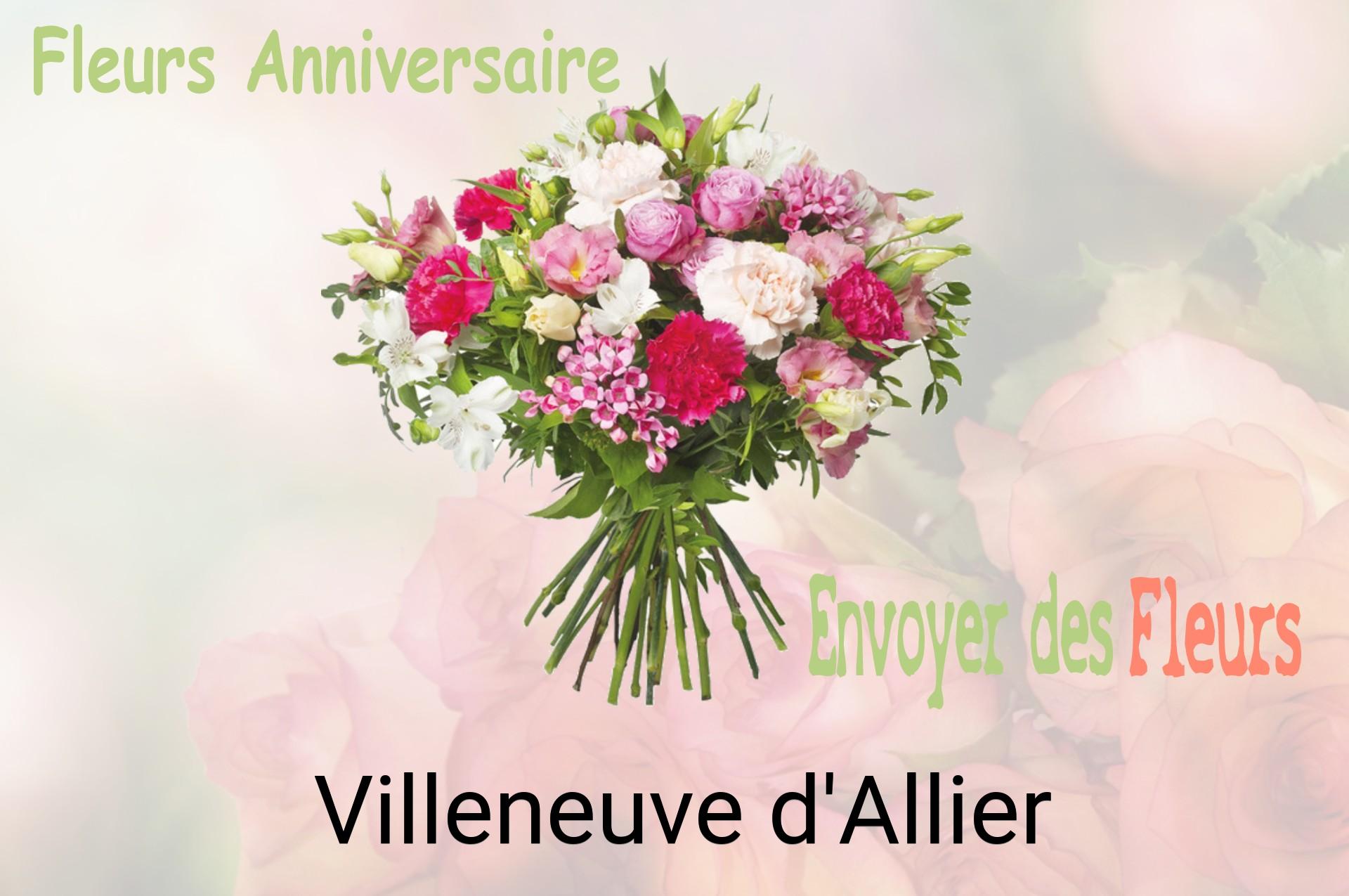 Bouquet de fleurs d’anniversaire livré à Villeneuve-d'Allier