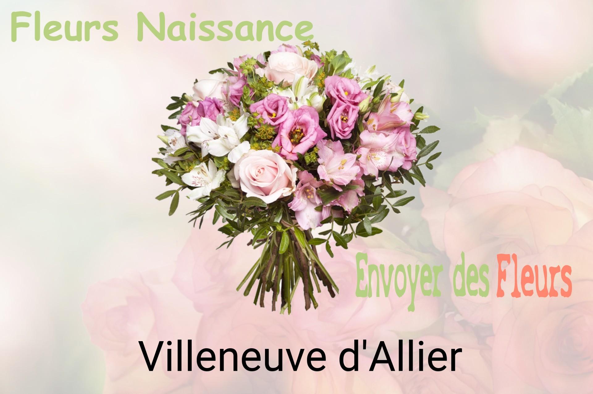 Bouquet de fleurs de naissance livré à Villeneuve-d'Allier