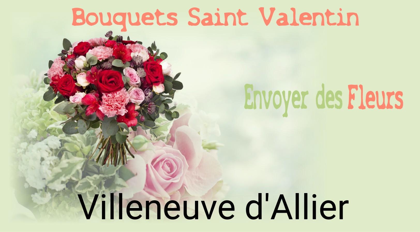 Roses de Saint-Valentin livrées à Villeneuve-d'Allier